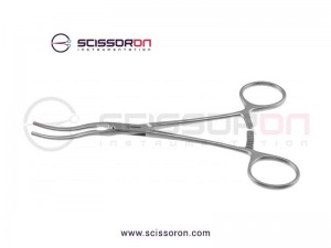 DeBakey Patent Ductus Clamp Pediatric Spoon Curved DeBakey Patent Ductus Clamp Pediatric Spoon Curved