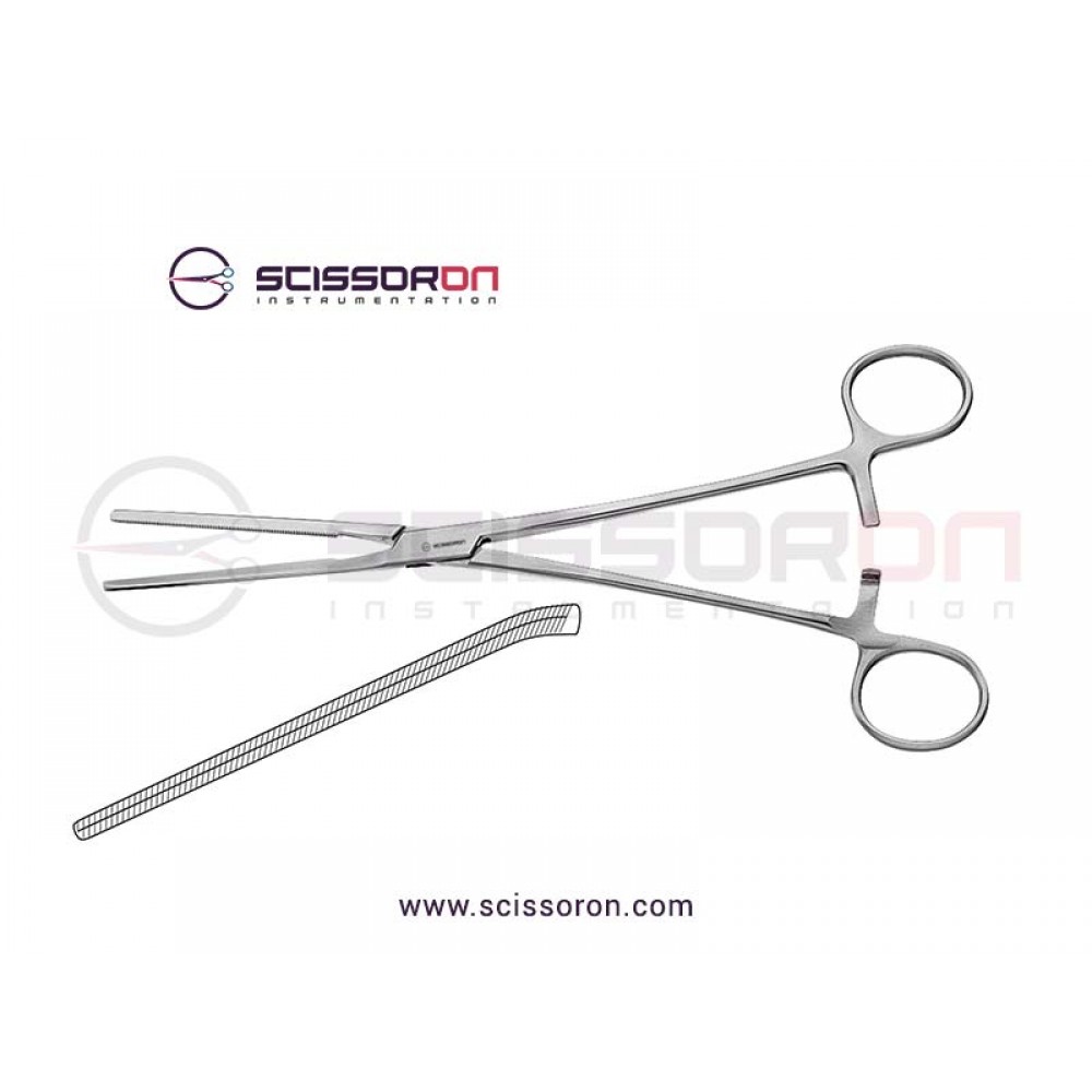Glassman Gastrointestinal Clamp Angled Jaws
