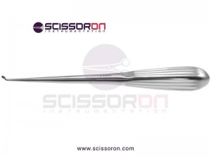 Brun (Spratt) Bone Curette Angled Upward Round Cup Brun (Spratt) Bone Curette Angled Upward Round Cup