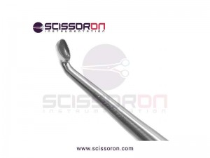Brun (Spratt) Bone Curette Angled Upward Round Cup Brun (Spratt) Bone Curette Angled Upward Round Cup