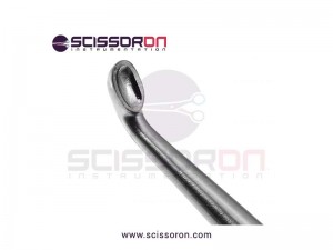 Brun (Spratt) Bone Curette Angled Upward Oval Cup Brun (Spratt) Bone Curette Angled Upward Oval Cup