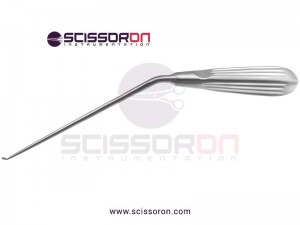 Brun Bone Curette Angled Upward Oval Cup Brun Bone Curette Angled Upward Oval Cup