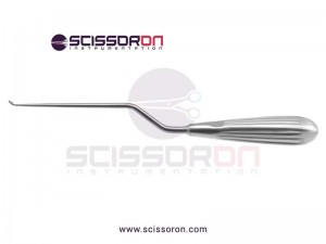 Brun Bone Curette Bayonet Shaft Upward Angled Cup Brun Bone Curette Bayonet Shaft Upward Angled Cup