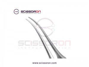 McPherson Tying Forceps 4.0mm TC Dusted Curved Jaws McPherson Tying Forceps 4.0mm TC Dusted Curved Jaws