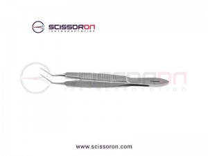 Bechert-McPherson Tying Forceps 10mm Angled TC Dusted Jaws Bechert-McPherson Tying Forceps 10mm Angled TC Dusted Jaws