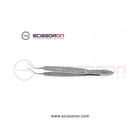 Bechert-McPherson Tying Forceps 10mm Angled TC Dusted Jaws