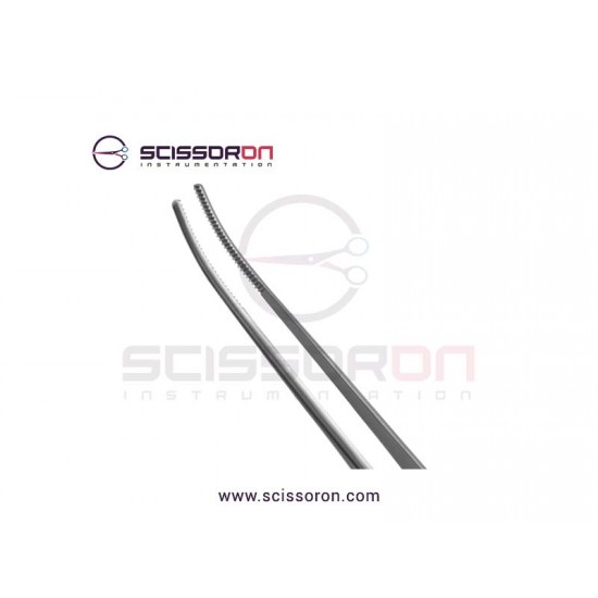 Broli-Adson Dressing Forceps TC Dusted Curved Jaws