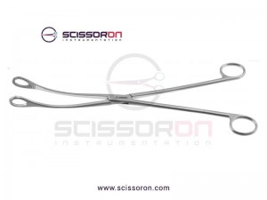 Kelly Placenta Forceps Curved Jaws