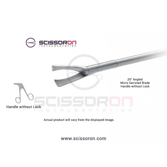 Hook Scissor 20° Angled Serrated Blade Ring Handle