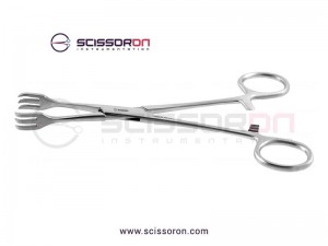 Lahey Goiter Vulsellum Forceps 3x3 Prongs