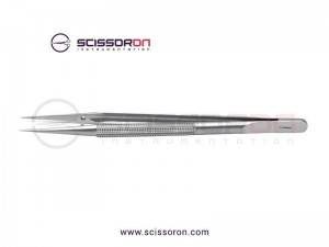 Microsurgical 0.6mm Micro TC Insertd Straight Jaws Forceps