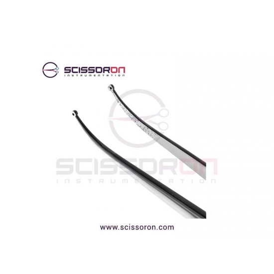 Microsurgical 1.0mm Ring Tip TC Dusted Curved Forceps without Tying