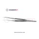 Microsurgical 1.0mm Ring Tip TC Dusted Straight Forceps without Tying