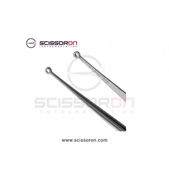 Microsurgical 1.0mm Ring Tip TC Dusted Straight Forceps without Tying