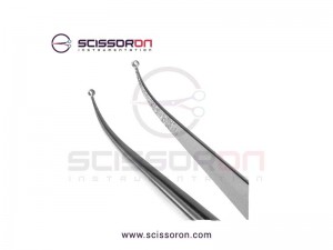 Microsurgical 1.0mm Ring Tip TC Dusted Curved Forceps