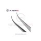 Microsurgical 1.0mm Ring Tip TC Dusted Curved Forceps