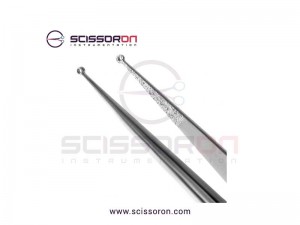 Microsurgical 1.0mm Ring Tip TC Dusted Straight Forceps