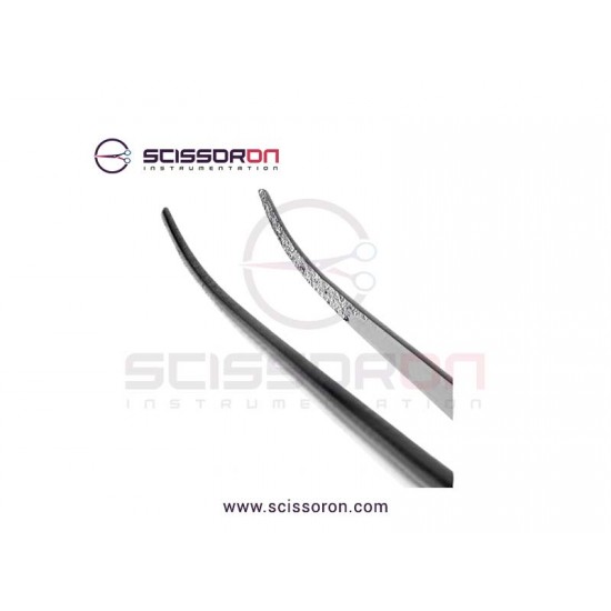 Microsurgical 1.0mm TC Dusted Curved Jaws Delicate Tissue Forceps without Tying