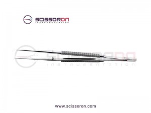 Microsurgical 1.0mm TC Dusted Straight Jaws Delicate Tissue Forceps without Tying