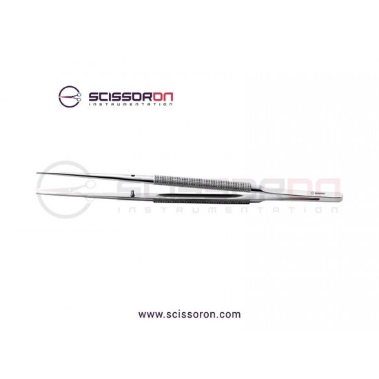 Microsurgical 1.0mm TC Dusted Straight Jaws Delicate Tissue Forceps without Tying