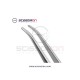 Microsurgical 1.0mm TC Dusted Curved Jaws Delicate Tissue Forceps