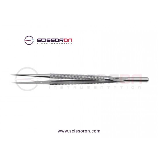 Microsurgical 1.0mm TC Dusted Straight JawsTissue Forceps
