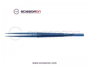 Microsurgical Tissue Forceps 1.0mm TC Dusted Straight Jaws without Tying