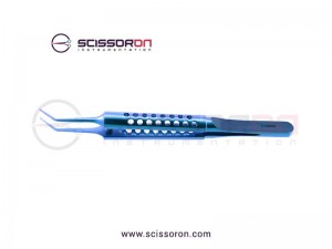 Maumenee Tying Forceps 6mm Angled Jaws