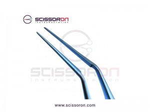 Bechert-McPherson Tying Forceps 10mm Angled Jaws Bechert-McPherson Tying Forceps 10mm Angled Jaws