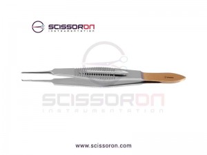 Castroviejo Suturing Forceps TC Dusted Platform