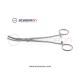 Heaney Hysterectomy Forceps Curved Jaws Single Tooth