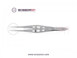 Pierse Corneal Forceps 0.1mm Straight Jaws Pierse Corneal Forceps 0.1mm Straight Jaws