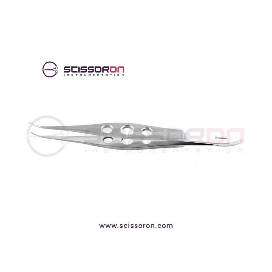 Pierse Corneal Forceps 0.1mm Curved Jaws