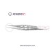 Pierse Corneal Forceps 0.1mm Curved Jaws