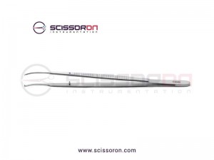 Gerald Tissue Forceps Curved Toothed Ends