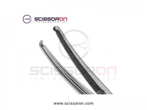 Vascular Mosquito Forceps 1x2 Toothed Curved Jaws Vascular Mosquito Forceps 1x2 Toothed Curved Jaws