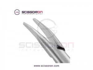 Barraquer Micro Needle Holder Curved Jaws with Lock Barraquer Micro Needle Holder Curved Jaws with Lock