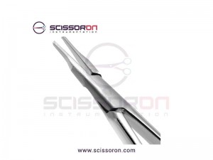 Barraquer Micro Needle Holder Straight  Tapered Jaws with Lock Barraquer Micro Needle Holder Straight  Tapered Jaws with Lock