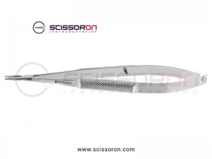 Barraquer Micro Needle Holder Straight  Tapered Jaws without Lock