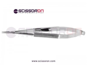 Barraquer Micro Needle Holder Straight Standard Jaws with Lock Barraquer Micro Needle Holder Straight Standard Jaws with Lock