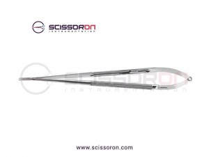 Jacobson Needle Holder TC Dusted Straight Jaws with Lock Steel Jacobson Needle Holder TC Dusted Straight Jaws with Lock Steel