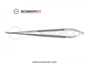 Jacobson Needle Holder TC Dusted Curved Jaws without Lock Stainless Steel Jacobson Needle Holder TC Dusted Curved Jaws without Lock Stainless Steel