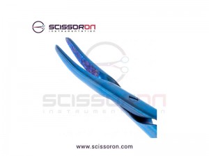 Jacobson Needle Holder LL TC Dusted Curved Jaws with Lock Titanium Jacobson Needle Holder LL TC Dusted Curved Jaws with Lock Titanium