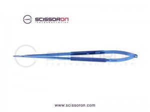 Jacobson Needle Holder TC Dusted Straight Jaws with Lock Titanium Jacobson Needle Holder TC Dusted Straight Jaws with Lock Titanium