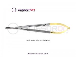 Jacobson Needle Holder Straight TC Heavy Jaws without Lock