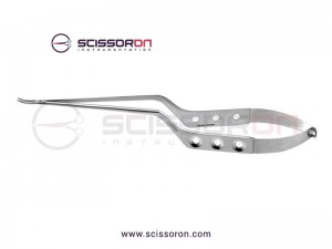 Yasargil Microsurgical Needle Holder Curved Jaws