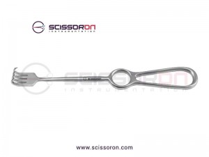 Kocher Rake Retractor Blunt Prongs Kocher Rake Retractor Blunt Prongs