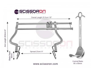 Balfour Abdominal Retractor Fixed Lateral Wire Blades #5 Balfour Abdominal Retractor Fixed Lateral Wire Blades #5