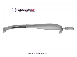 Bauer Type Intra Oral Retractor Left Hook Fiberoptic Bauer Type Intra Oral Retractor Left Hook Fiberoptic