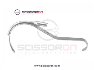 Deaver Retractor with Fiberoptics 20.3cm x 12.7mm Deaver Retractor with Fiberoptics 20.3cm x 12.7mm